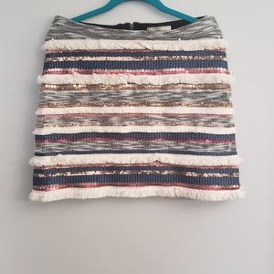 Anthropologie Skirt Size 4 Fringe And Sequins
